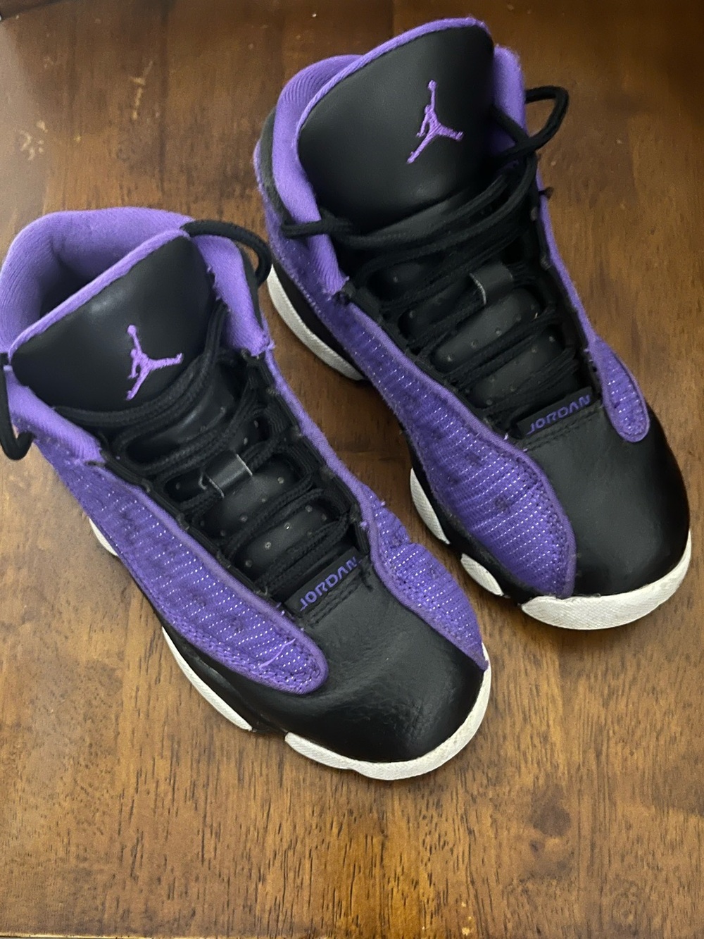 Jordan Retro High-Top Sneakers - Black & Purple